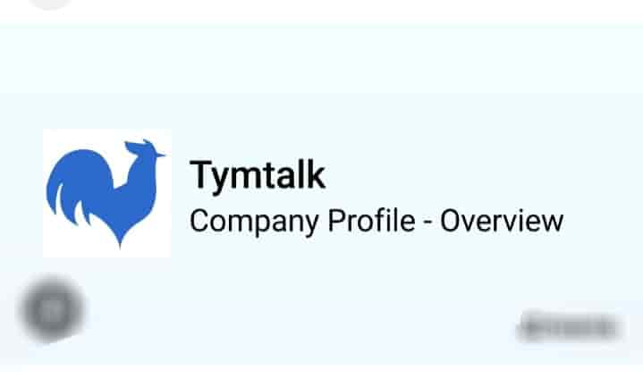 Tymtalk Corporation Ltd  - Sales Officer